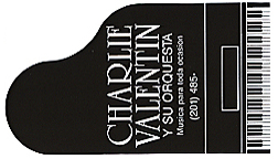 Charlie Valentin band business card