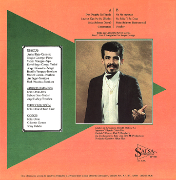 Junito Ruiz record cover, back