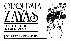 Orquesta Zayas Band business card