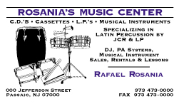  Rosania Music store business card