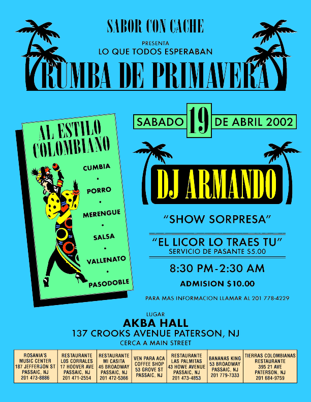 Flyer for a dance